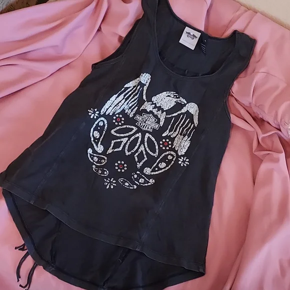 Harley Davidson fringe top - Picture 7 of 8